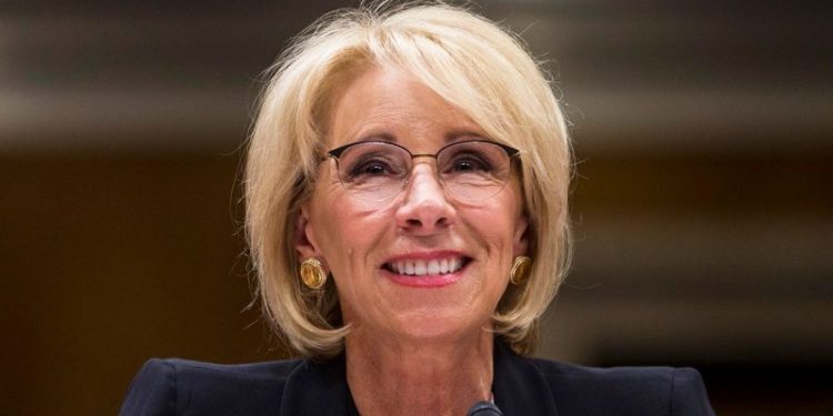 Former Trump Cabinet member Betsy DeVos undecided on 2024 endorsement
