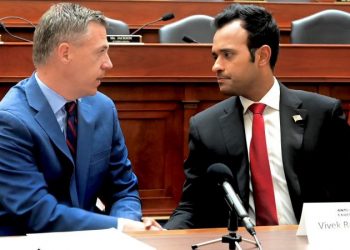 Vivek Ramaswamy promotes anti-wokeness on Capitol Hill — but leaves with no endorsements
