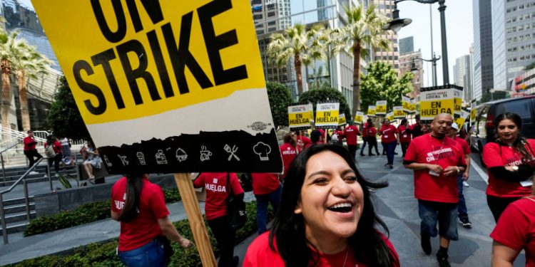 Thousands of Southern California hotel workers begin strike
