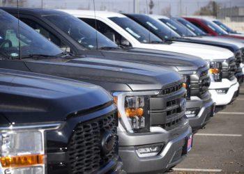 Ford is recalling 870,000 F-150 pickups due to potentially faulty parking brakes
