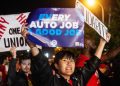Autoworkers go on strike at plants at each of the Big Three