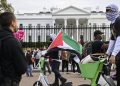 White House silent, Secret Service makes no arrests after pro-Palestinian protesters vandalize gate