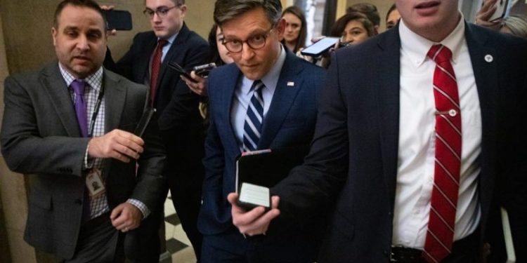 Johnson to face Republican critics of short-term funding bill as Friday shutdown deadline looms