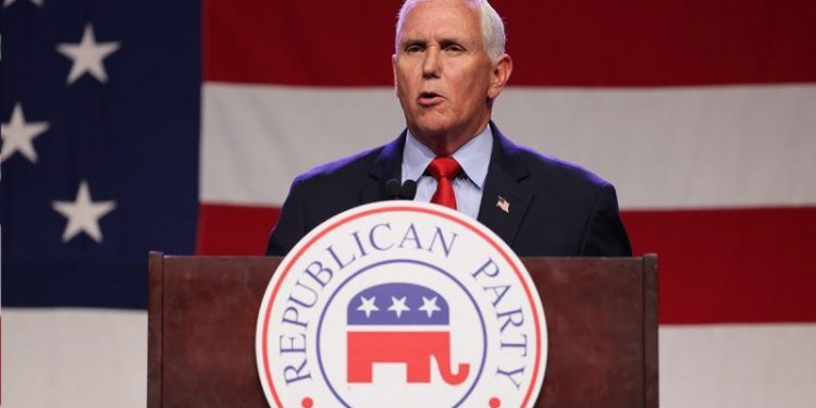 Mike Pence’s think tank pushes back on JD Vance’s ‘impeachment time bomb’ claim in foreign aid package