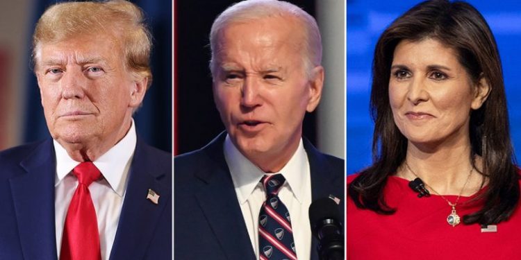 Biden tied with Trump, Haley in potential November matchups but that changes if Trump is convicted: poll
