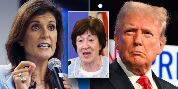 Susan Collins to write in Nikki Haley for president, bucking Trump