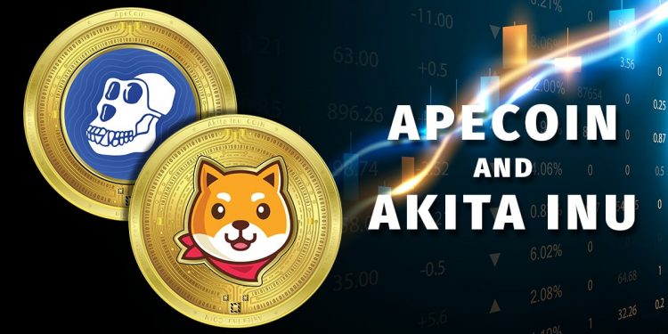 ApeCoin and Akita Inu: Akita has pulled to a yearly low