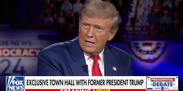 Trump touts foreign policy chops at Fox News town hall: ‘I was the toughest on Russia’