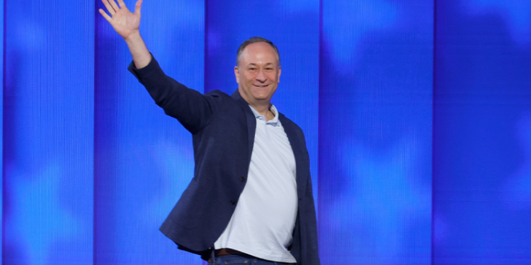 Emhoff denies report he slapped ex-girlfriend outside ritzy overseas movie event