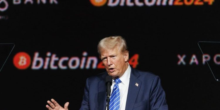 Trump Media in reported talks to buy crypto trading platform Bakkt, sending shares soaring