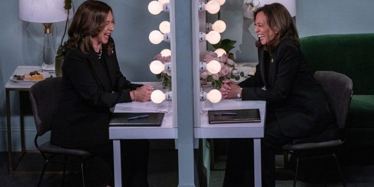 Harris’ cold open appears to copy Trump’s 2015 skit with Jimmy Fallon