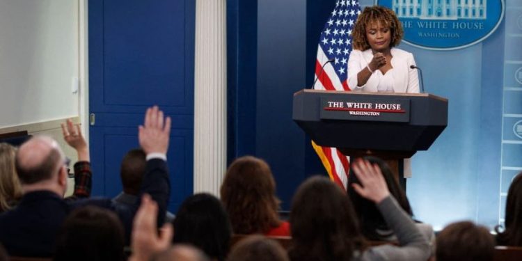 White House pressed on Biden refusing to speak publicly ahead of shutdown