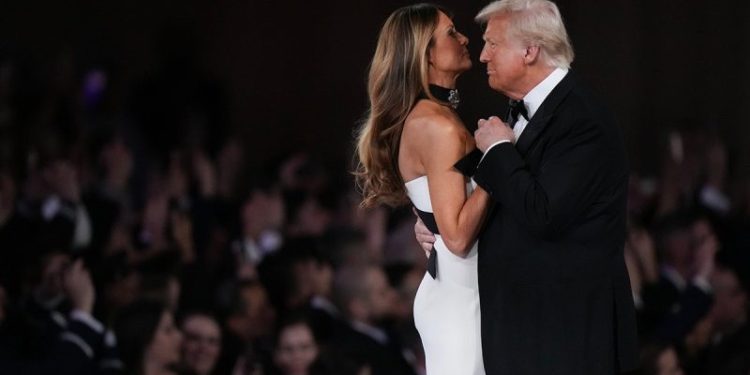Trump makes appearances at several Inaugural Balls around DC after jam-packed first day as POTUS
