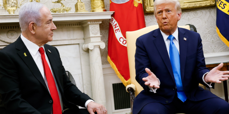 Israeli prime minister lauds Trump’s leadership when asked if Biden should take credit for ceasefire