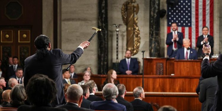 Speaker Johnson slams Dem Rep. Green’s ‘egregious behavior’ during Trump’s address