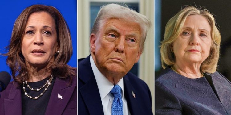 Trump revokes security clearances of former opponents Kamala Harris, Hillary Clinton