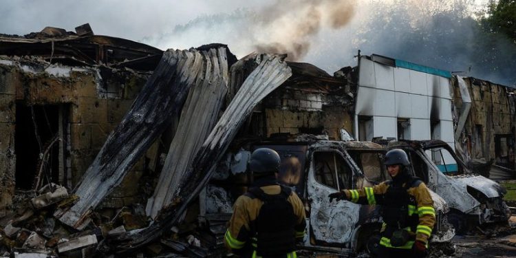 Russia bombards Ukraine with drones hours after Trump announces talks with Putin