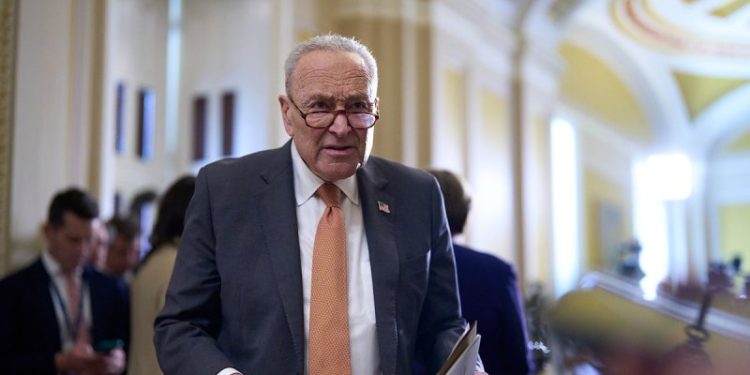 Schumer claims Trump admin withholding Epstein files, threatens to sue