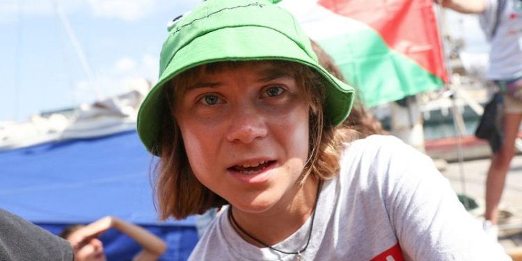 Greta Thunberg slammed for using image of starved Israeli hostage to show Palestinians suffering in Gaza