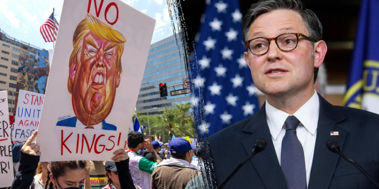 Republicans torch anti-Trump ‘No Kings’ protests, say Dems fear angering leftists in shutdown fight