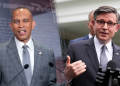 Four Republicans buck Mike Johnson to join Hakeem Jeffries’ Obamacare push