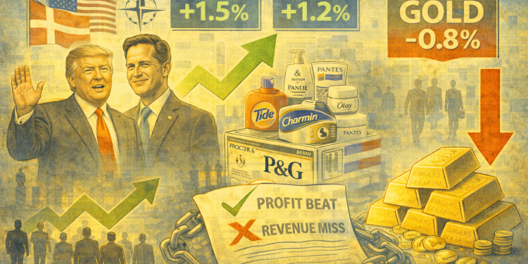 Evening digest: P&G misses revenue, gold slips, US spending stays resilient