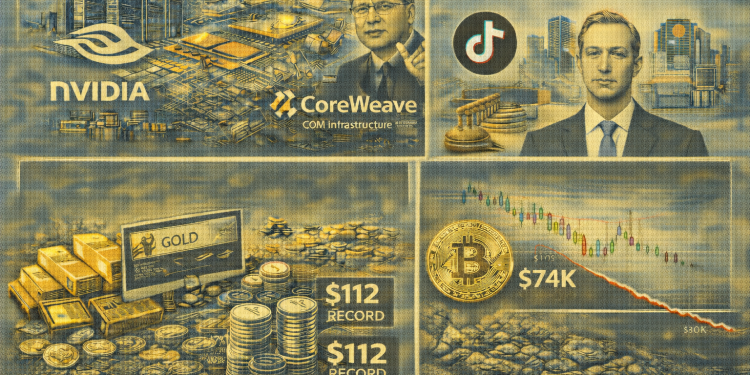 Evening digest: Nvidia’s bet CoreWeave, gold breaks $5,100, Bitcoin teeters at $88K