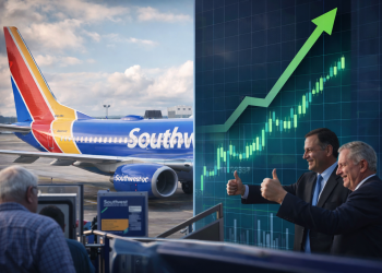 Southwest shares soar on fourfold profit-jump forecast as assigned seating kicks in