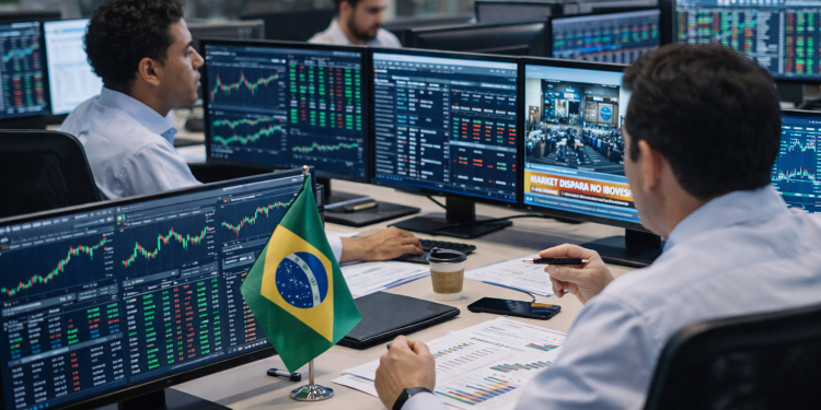 Brazil stocks hover near record highs as commodities, banks drive gains